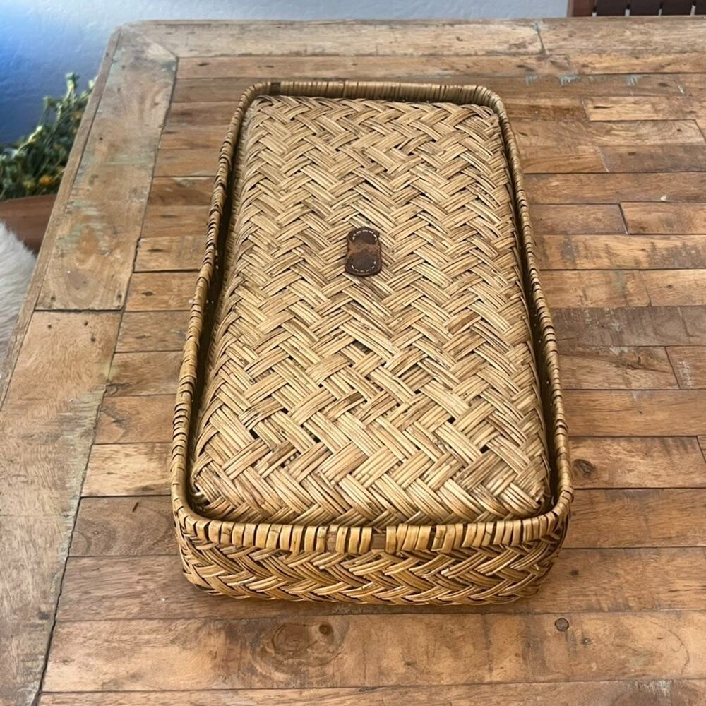 Japanese Gyori Bamboo Storage Baskets 19.5" x 9.5"